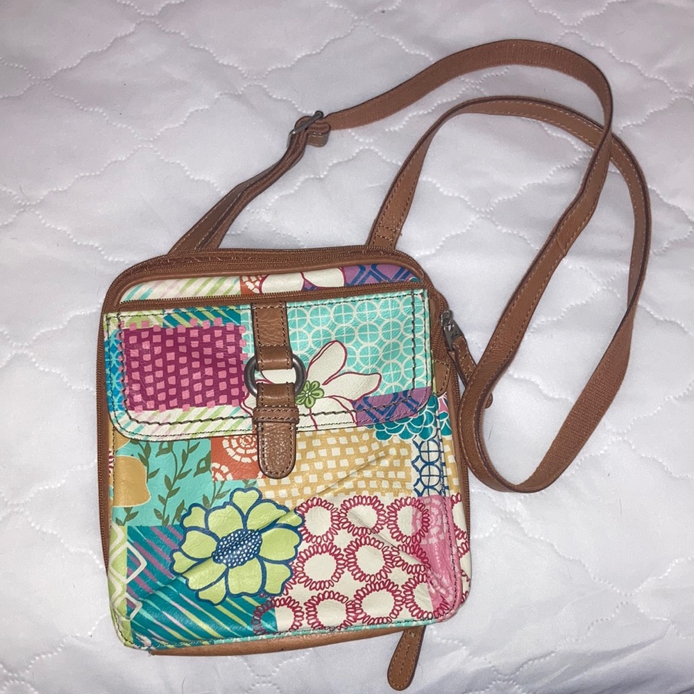 Bright fossil crossbody bag